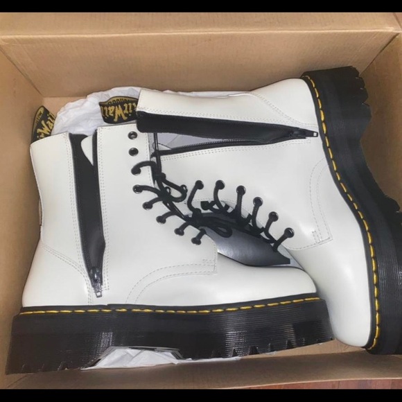 Dr. Martens Shoes - Dr. Marten White Jadon's Women's Size 10